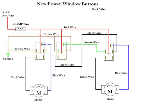 pin power window switch wiring diagram