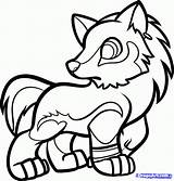 Coloring Pages Wolf Baby Colouring Cute Chibi Wolves Keywords Suggestions Related Print Clipart Clipartmag sketch template