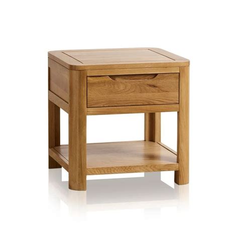 oak side table  drawer romsey oak furnitureland oak side