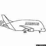 Airbus Coloring Beluga Pages A380 Plane Airplane A320 Airplanes A300 Color Sheet Transporter Aircraft Fighter 600st Super Thecolor Designlooter Template sketch template