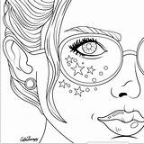 Coloring Pages Girls Faces Books Teen Printable Girl People Teenage Cute Adults Color Face Adult Tumblr Detailed Colouring Sheets Drawing sketch template