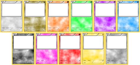 pokemon blank card templates basic  levelinfinitum  deviantart