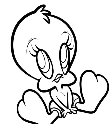 tweety coloring page images  pinterest coloring  kids
