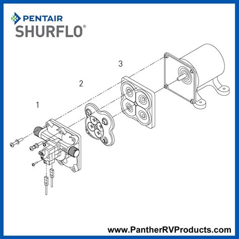shurflo  series rv fresh water pump parts breakdown