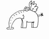 Elefante Pelota Encima sketch template