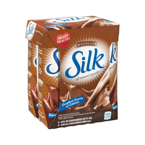 silk all natural soymilk chocolate 4 ct 8 fl oz instacart