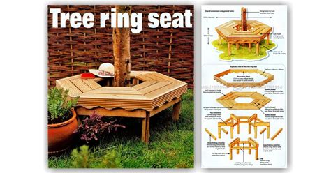 tree bench plans woodarchivist