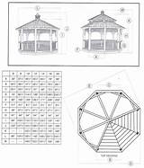Gazebo Plans Octagon Pergola Garden Octagonal Vinyl Details Wood Construction Roof Gazebos Wooden Hexagon Assembly Pdf Manual Amish sketch template