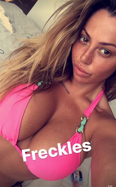 Holly Hagan S Cleavage Dares To Escape Tiny Bikini In Post Workout