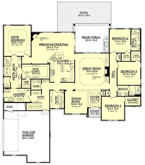 country house plan    bedrm  sq ft home plan