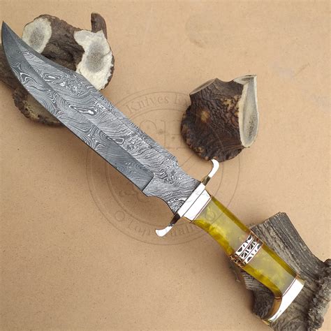 custom handmade damascus steel knife fixed blade knife beautiful