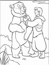 Coloring Pages Bear Brother Disney sketch template