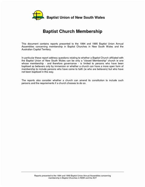 church membership letter template elegant church membership letter