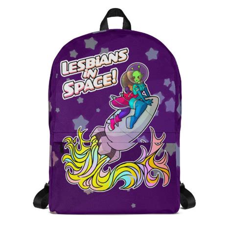 Retro Sci Fi Lesbians In Space Backpackl Cactuart