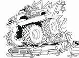 Dodge Coloring Pages Truck Ram Getcolorings Exciting Monster sketch template