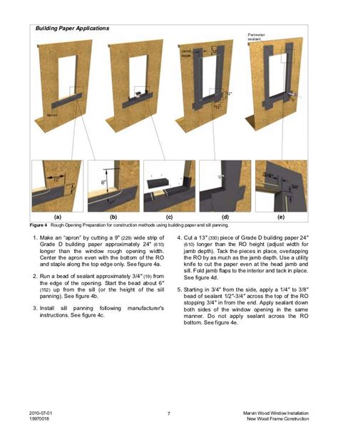 marvin wood window installation instructions
