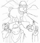 Coloring Pages Worship Calf Golden Getcolorings Choose Board sketch template