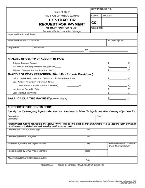 payment requisition template  template