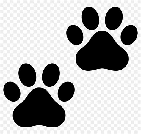 paw prints rubber stamp dog paw print outline  transparent png