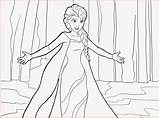 Elsa Coloring Frozen Pages Princess Printable Filminspector Anyway Clip sketch template
