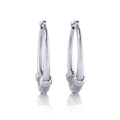 pave diamond hoop earrings jewelry designs