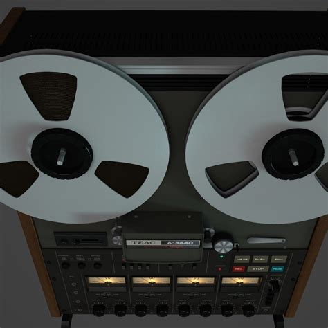 Teac A 3440 Reel To Reel 8 Track Recorder Cgtrader