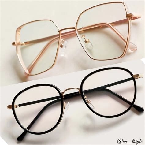 shein accessories round thin frame glasses irregular frame glasses