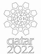 Qatar Cup 2022 Pages Coloring Logo Color Kids sketch template