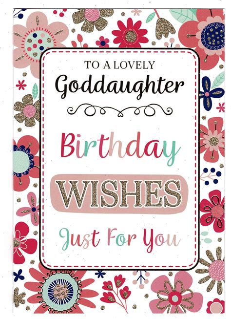 goddaughter birthday card   lovely goddaughter birthday wishes