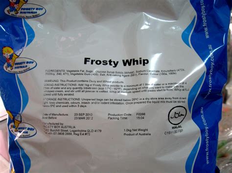 lovebake     frosty whip cream powder