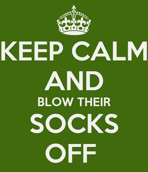 calm  blow  socks  poster   calm  matic