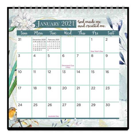 2021 Table Calendar Koorong