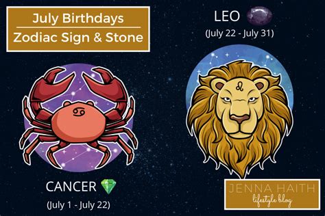 july birthdays zodiac sign  stone jenna haith lifestyle