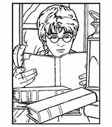 Potter Harry Coloring Pages Printable Kids Read Color Drawings sketch template