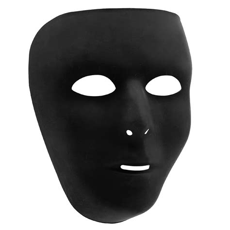 black face mask    party city