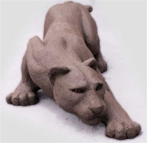 pin  marie  ceramiques felins animal sculptures big cats art animal art