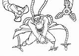 Doc Ock Coloring Pages Electro Deviantart Template sketch template