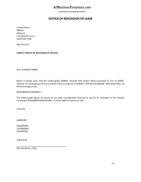 formal notice  sample resignation letter