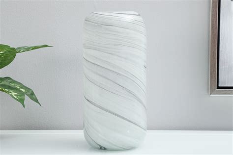 Clouds Handblown Glass Vase White D13x29cm Accessories From Pan