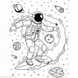 Astronaut Xcolorings sketch template