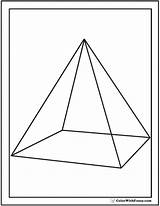 Pyramid Coloring Shape Pages Color Template Square Colorwithfuzzy Base sketch template