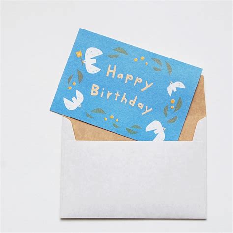 postcard happy birthday envelope  sheets set etsy