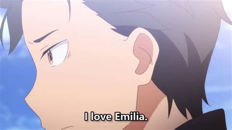 emilia and puck react to i love emilia re zero youtube