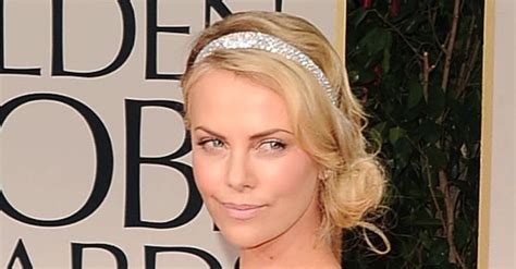 charlize theron pictures at golden globes 2012 popsugar