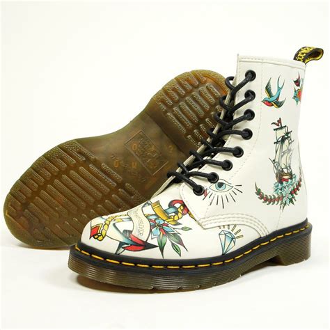 buy  martens louie winter white tattoo boots boots  martens