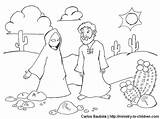 Temptation Temptations Satan Bread Satanic Tempting Tempted Colorear Sahara Overcomes Desierto Shall sketch template