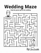 Maze Wedding Kids Activity Printable Activities Mazes Museprintables Pages Sheets Book Printables Sheet Children Easy Pdf Ceremony Table Choose Board sketch template