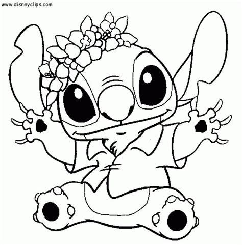 baby stitch pages coloring pages