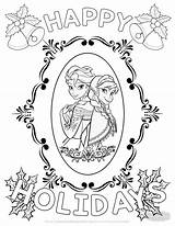 Coloring Christmas Frozen Pages Olaf sketch template