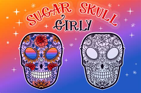 sugar skull girly svg cut file  tatiana cociorva designs thehungryjpeg